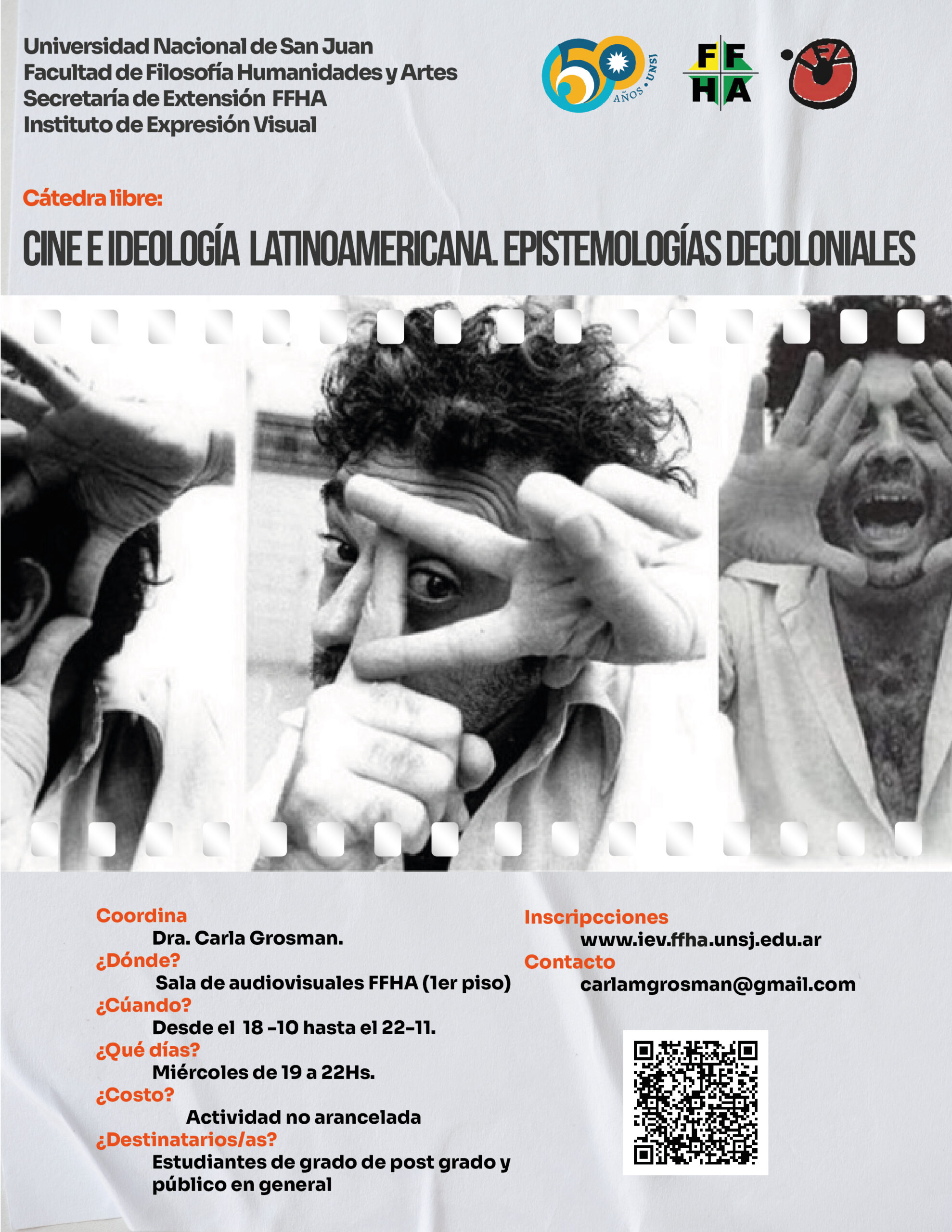 Cátedra libre “Cine e ideología Latinoamericana: Epistemologías decoloniales”