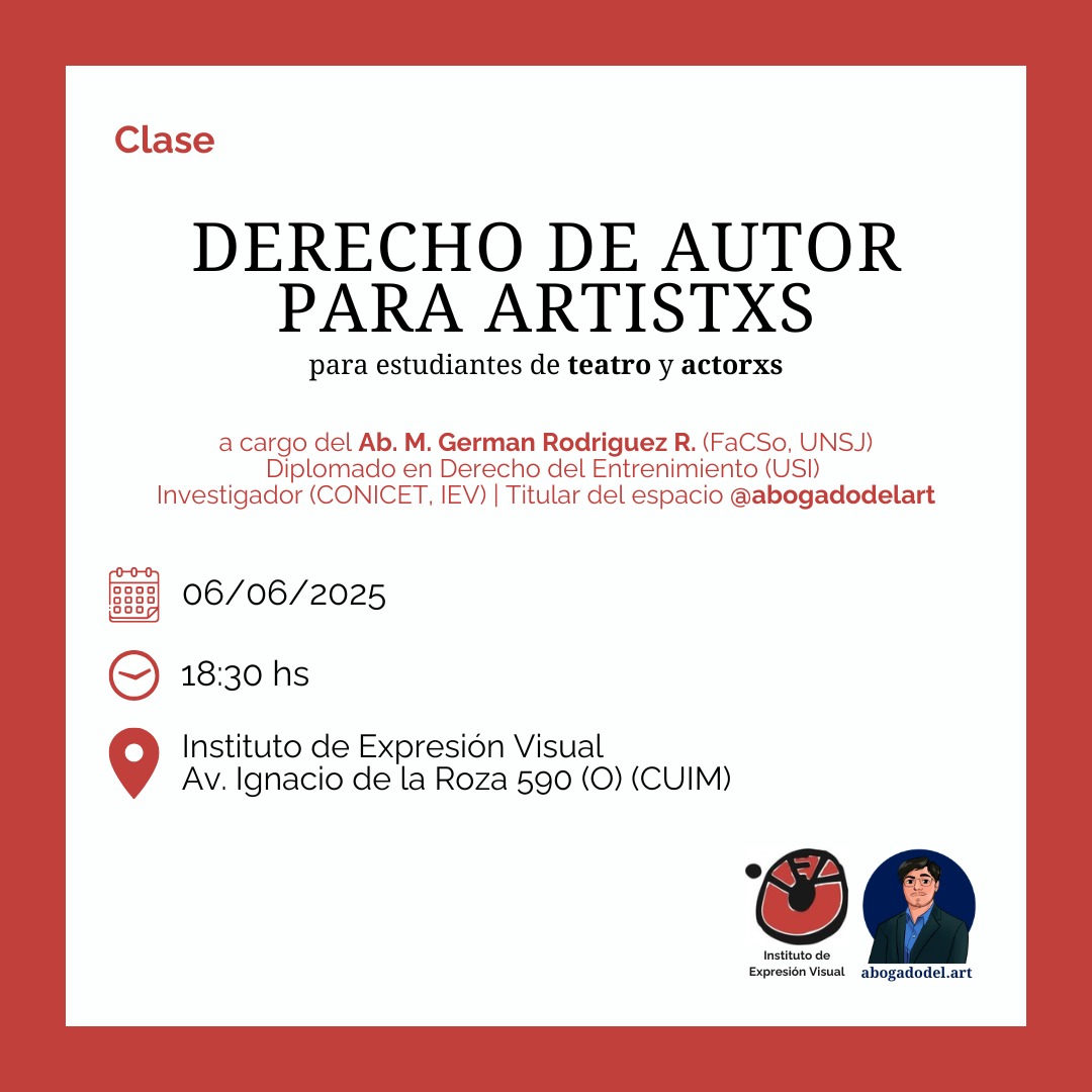 Derecho de Autor x Autores, para autores de teatro